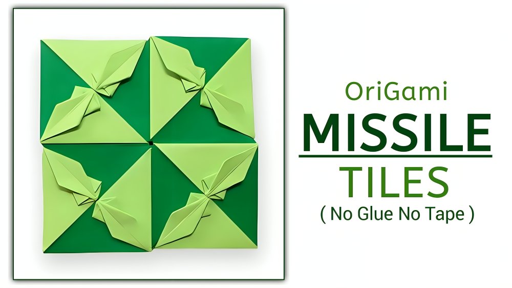 Origami Missile Tiles ( Master Jugal ) || Tiles Series - 3 || ORIGAMI J15

For TUTORIAL check out my YouTube channel - ORIGAMI J15 or below link
youtu.be/2Y9HpDthyTY