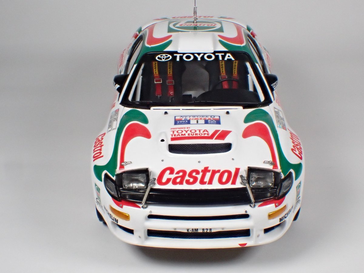 1/24 タミヤ トヨタ セリカ GT-Four🇯🇵

完成しました！タミヤ製とハセガワ製のコンパチで日本車初のWタイトル獲得し、RACラリーで有終の美を飾ったマシンを再現しました。生粋のグループA車で市販車そのままのフォルム。30年以上前のマシンなのに、カッコよさがたまりません😆

#toyotacelica