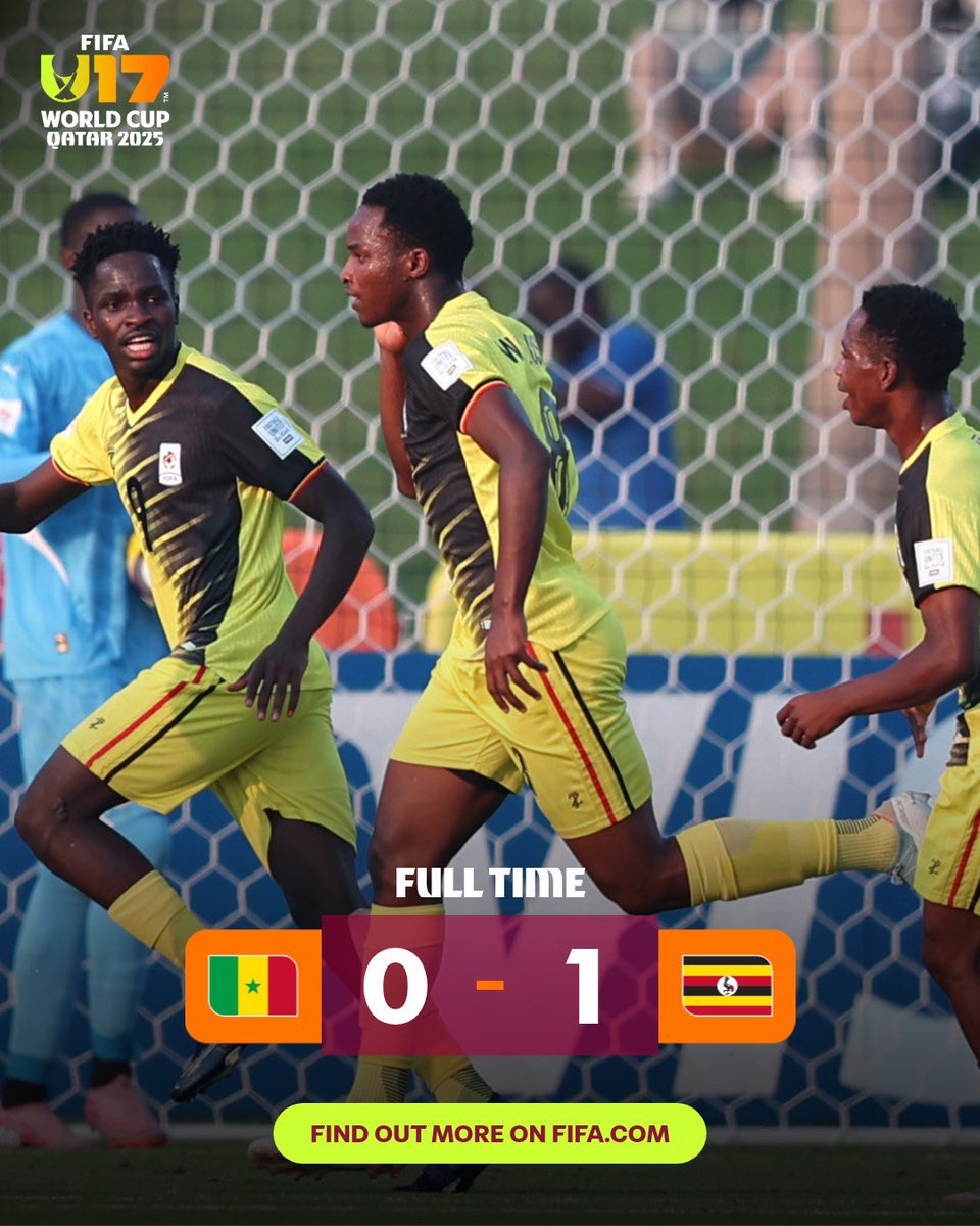 🇺🇬 Uganda advance to the Round of 16!

#U17WC || #Radio8UG