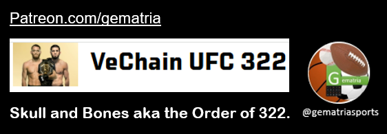 gematriasports's tweet image. UFC 322 - 3 picks up on Patreon

If this post gets 322 interactions (likes, comments, resposts, bookmarks) I will post my biggest underdog code.