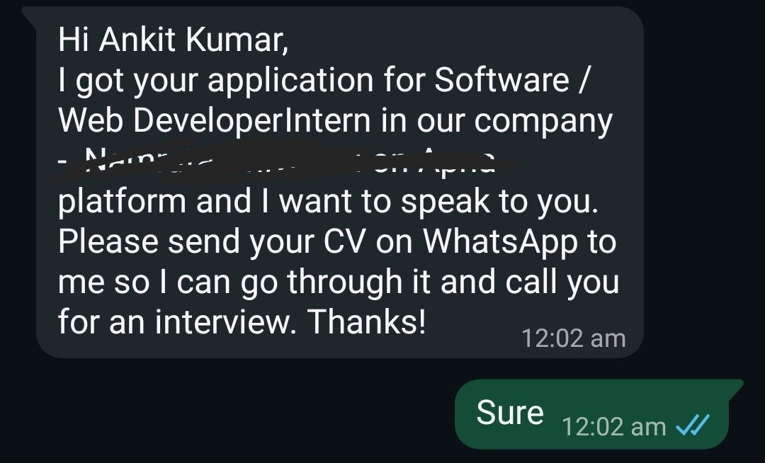 TechWipro's tweet image. Got a DM to come for an interview today. They gave me a project and I worked 6 hours on it. Later the manager said it wasn’t enough and showed Adobe level UI refs they never mentioned earlier. Now they want me to finish the UI animations at home. Wild.