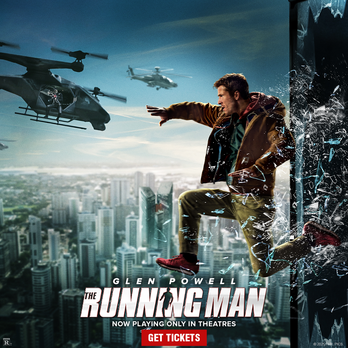 ¡Hoy explota la acción y el suspenso! Vive #TheRunningMan doblada al español en #ElCineEnTuIdioma. ¡No te pierdas el caos! Tickets bit.ly/4nX9wlA