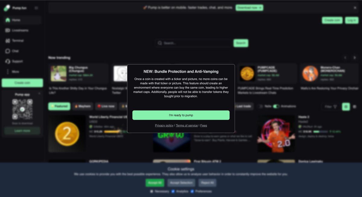 yippa402's tweet photo. Finally Pumpfun starting to realize traders are the ones buying coins, not devs

https://t.co/wwi9aHIvnC
Follow to first entry! https://t.co/g4TZw8oibH