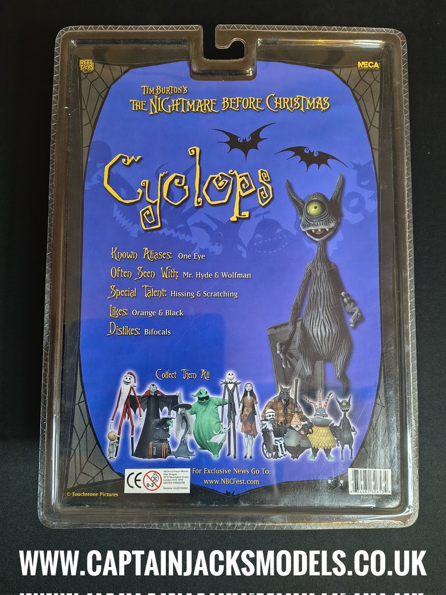 CaptainJModels's tweet image. Tim Burtons The Nightmare Before Christmas - NECA - Series 3 - Cyclops - Collectable Figure Set.
captainjacksmodels.co.uk

#nightmarebeforechristmas #nbc #captainjacksmodels #timburtonmovies #timburtonstyle #neca #necafigures #thenightmarebeforechristmas #cyclops #halloweentown