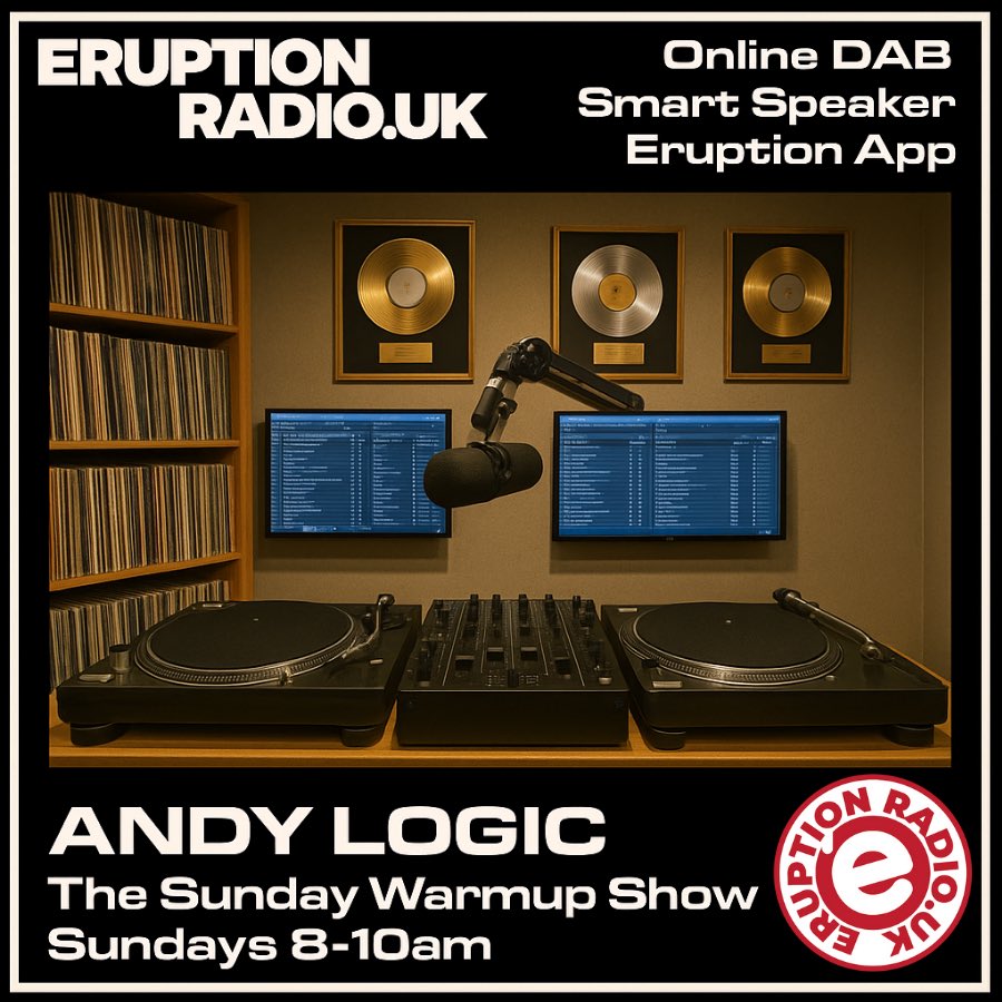 AndyMrLogic's tweet image. Tomorrow. 8am. #soulfulhouse #soulmusic on @eruptionradiouk 😎❤️🔥 Join me!