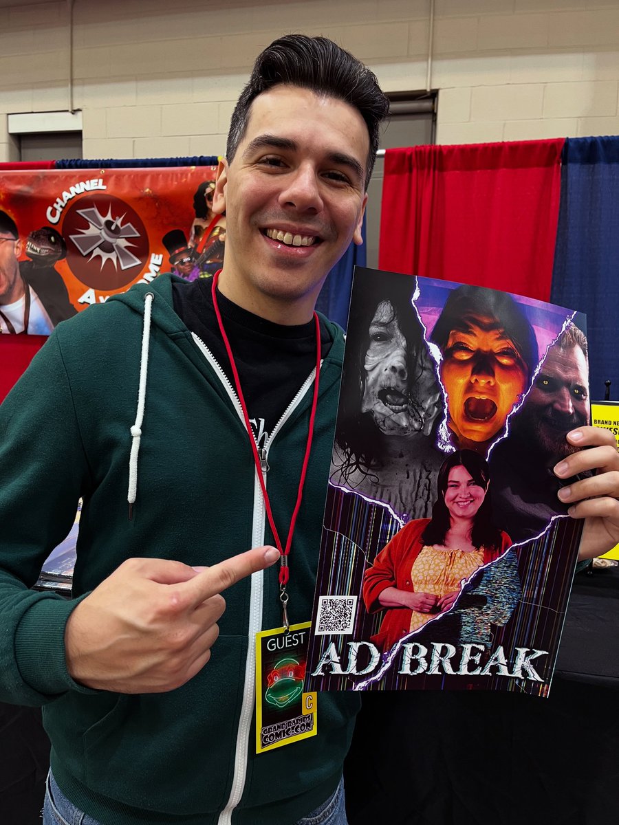 At <a href="/grcomiccon/">Grand Rapids Comic Con</a> today and tomorrow with brand new Ad/Break posters!
youtu.be/EmUB45xZY8w?si…
