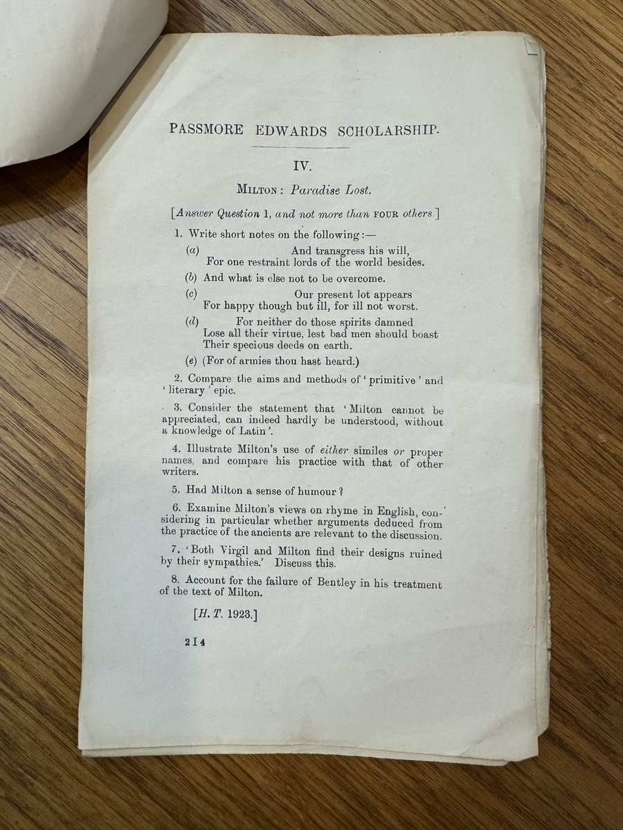 william_whyte's tweet image. Scholarship questions 1923