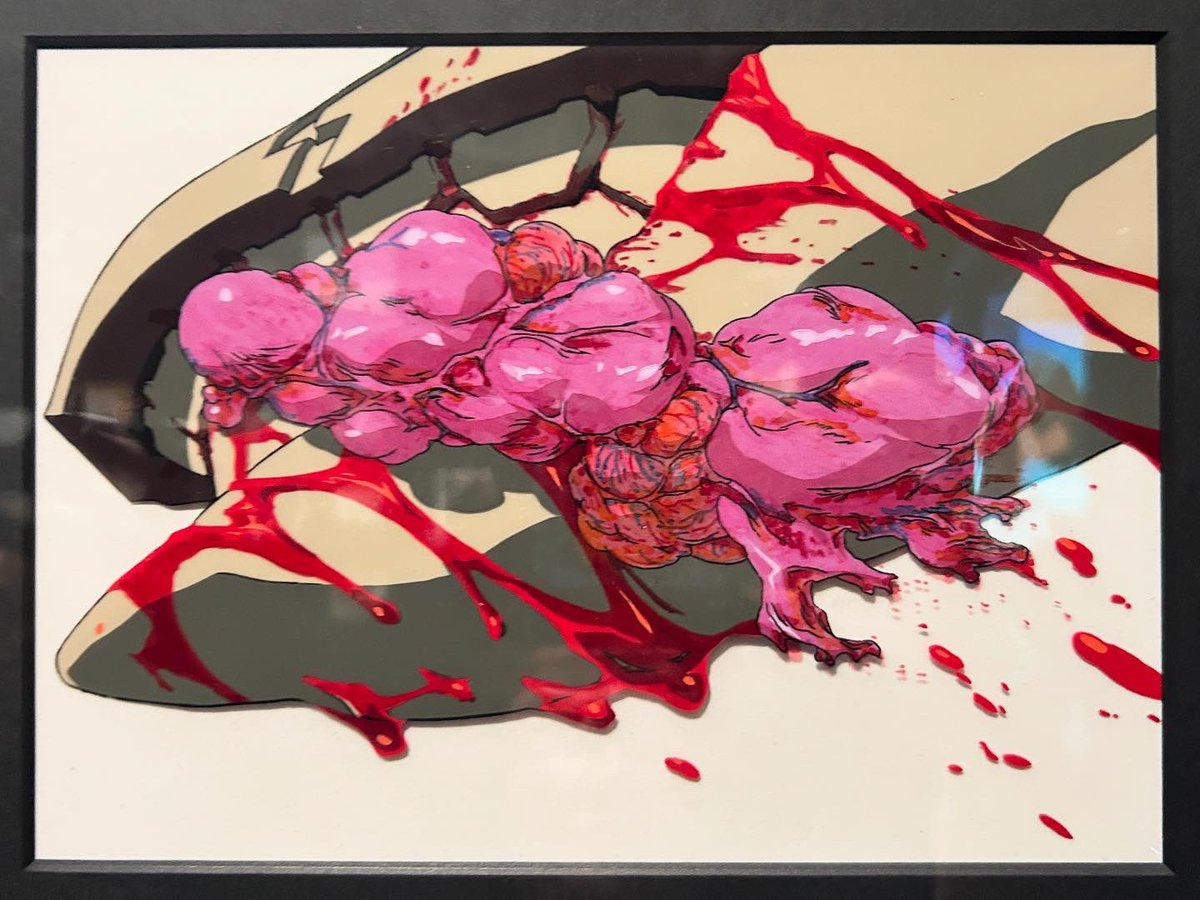 #旧劇場版 のアスカ。
痛々しいけど愛しい。

 #オールエヴァ展 は一部を除いて、スマートフォンでの写真撮影がOKだった。