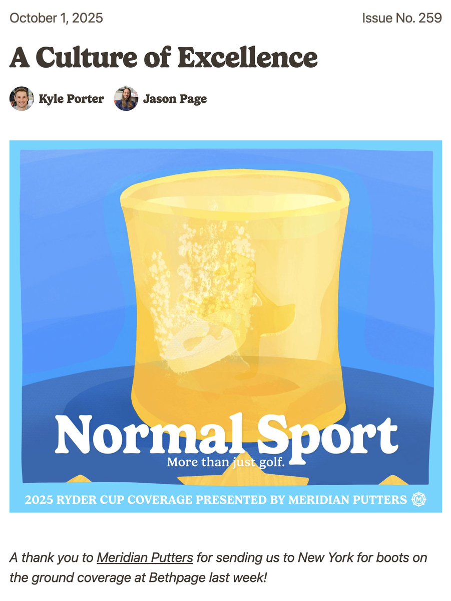 KylePorterNS's tweet image. Part of the reason we started Normal Sport is because this very thing is such a turn off to readers and followers. 

Our alternative: One presenting sponsor and one ad per newsletter. That&apos;s it. And the ads are often part of the content. 

This is less lucrative and more work…