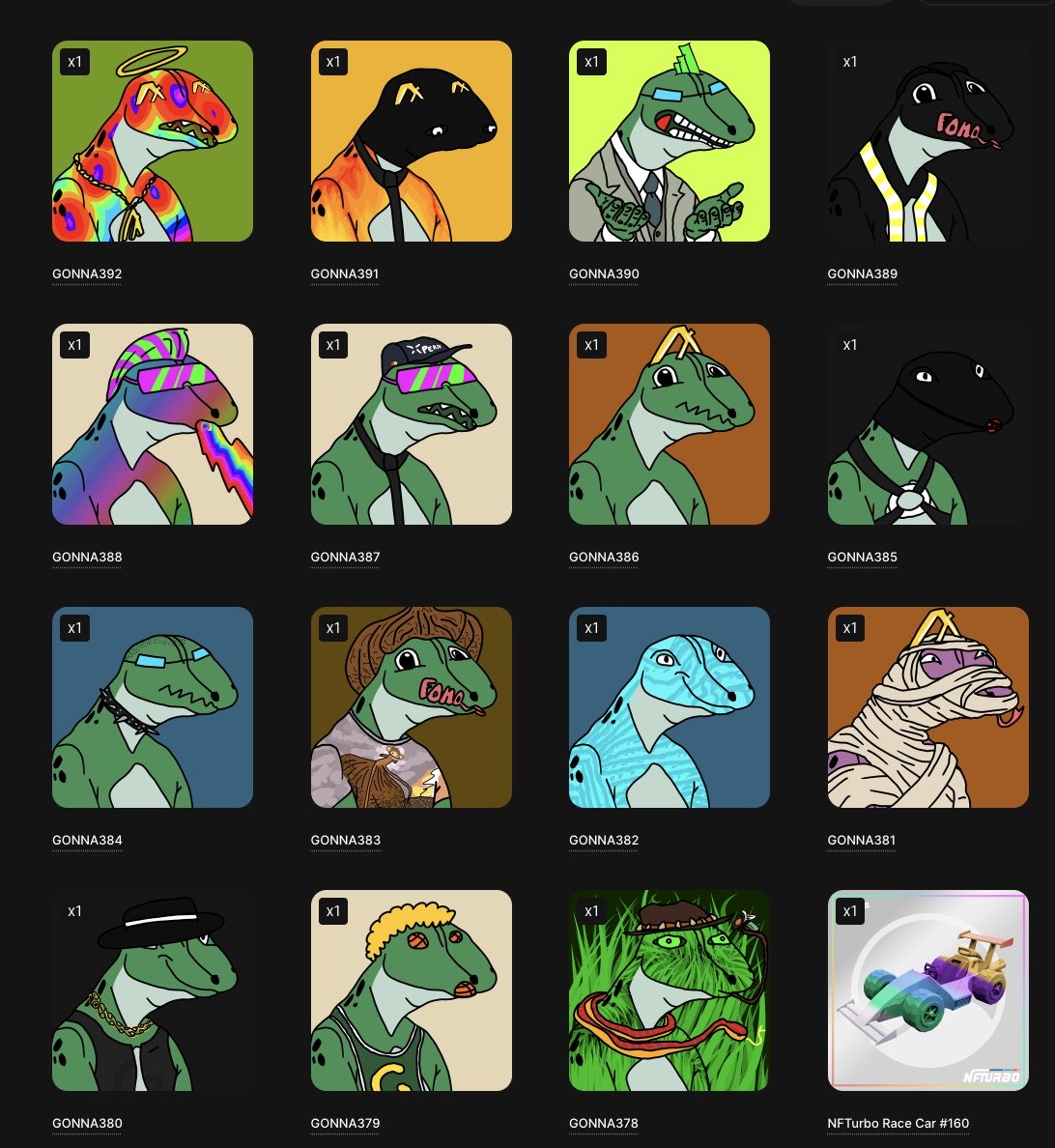 🚨 MEGA DROP ALERT 🚨  

15 BRAND NEW GONNA NFTs JUST DROPPED! 🔥  
Which one’s your fave? 👇 Drop it + your WALLET below!  

LIKE + REPOST + FOLLOW <a href="/GONNALGO/">GONNA.ALGO</a> ⚡  

🎁 FIRST 50 REPOSTS = 6.9M $GONNA EACH  
🎁 OWN A GONNA NFT? POST IT → INSTANT 10M $GONNA  
🎁 24H GIVEAWAY: 1