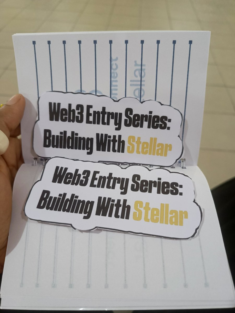 DabbieElla's tweet image. Live at the Web 3 entry Series.
Building with @stellarorg in collaboration with @chainconnectng. 

HMU let&apos;s connect.