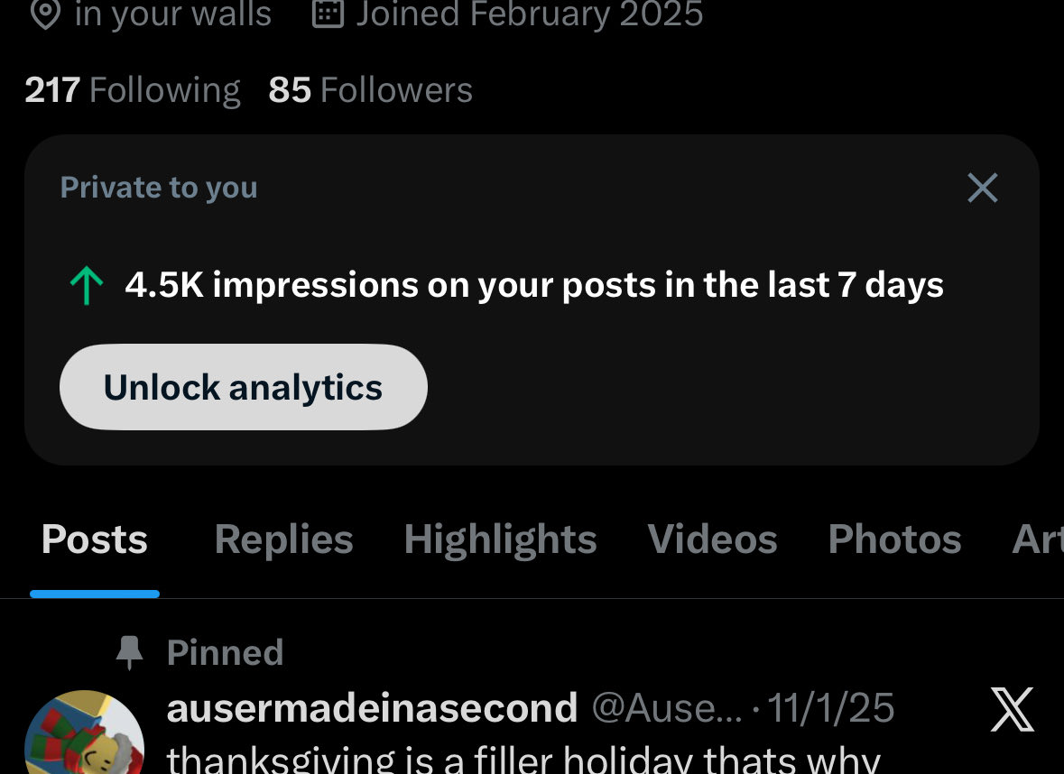 Ausermadeinasec's tweet image. im falling off