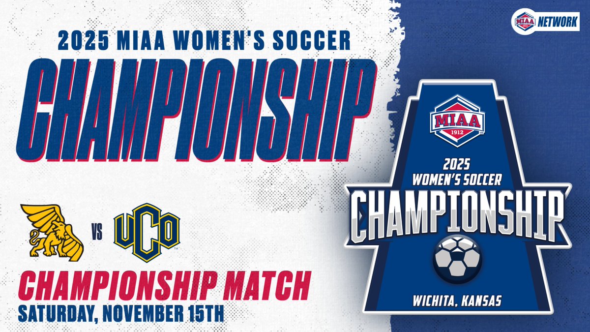 𝑪𝑯𝑨𝑴𝑷𝑰𝑶𝑵𝑺𝑯𝑰𝑷 𝑺𝑨𝑻𝑼𝑹𝑫𝑨𝒀 🏆⚽️

<a href="/GriffonSoccer/">Griffon Soccer</a> and <a href="/UCOSoccer/">UCO Soccer</a> battle for the MIAA tournament title and a ticket to the NCAA postseason. 

⏰ 2 PM CT
🏟️ <a href="/SCHEELSStryker/">Scheels Stryker Sports Complex</a> Sports Complex - Wichita, KS
🎟️ tinyurl.com/478hyjs4
📺 TheMIAANetwork.com/MIAA