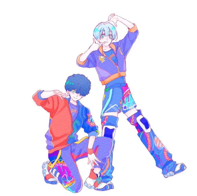 We live in Ba la la la la la … like a rainbow にこ&ひおり