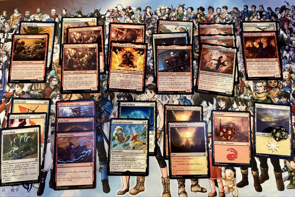 2-1 last night at MTG x ATLA prerelease. Removal and 3x Jet carried the deck. #MTGxATLA