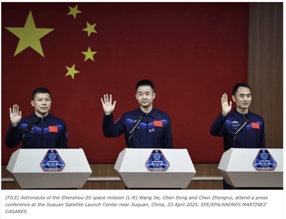 Chinese Shenzhou-20 Astronauts back on earth! americanonewspaper.com/chinese-shenzh… via @americanonj