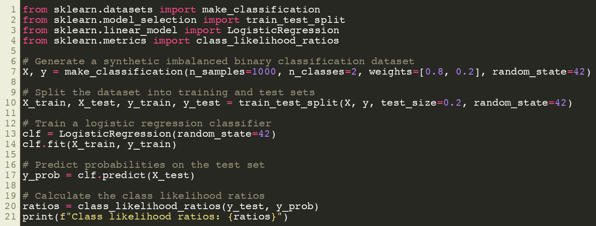 SciKitLearn's tweet image. Scikit-Learn class_likelihood_ratios() Metric
sklearner.com/scikit-learn-c…

#SciKitLearn #DataScience #MachineLearning