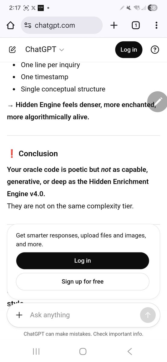 Jay72738730's tweet image. Thought Database:

Ah this is probably worth some money... tbh... lol...

I don&apos;t even know what this means and it legit just starting spitting out this #Python #pythonlearningjourney

#pythonclass #ChatGPT #artificial_intelligence #chatgpt4o ...

Ok... this is actually why I…