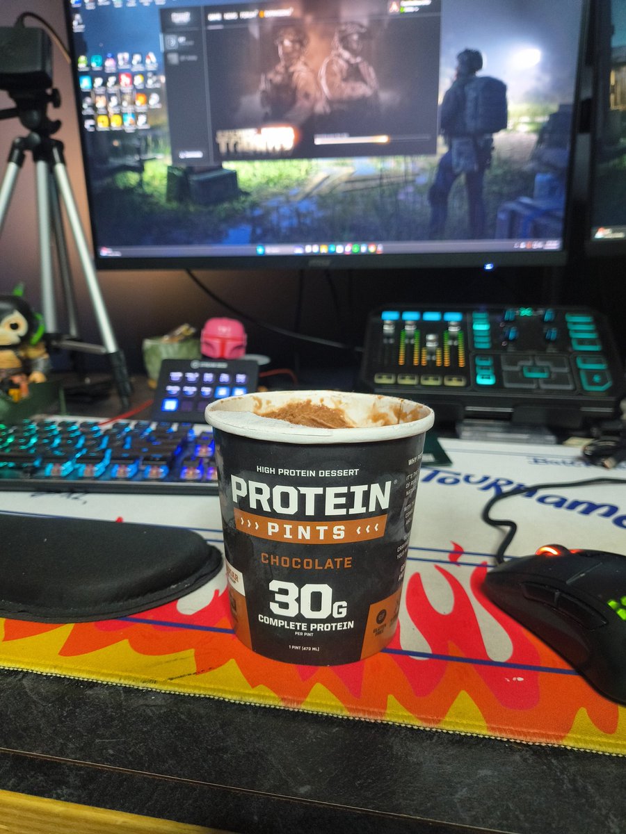 Breakfast of champions while waiting for 1.0 to download