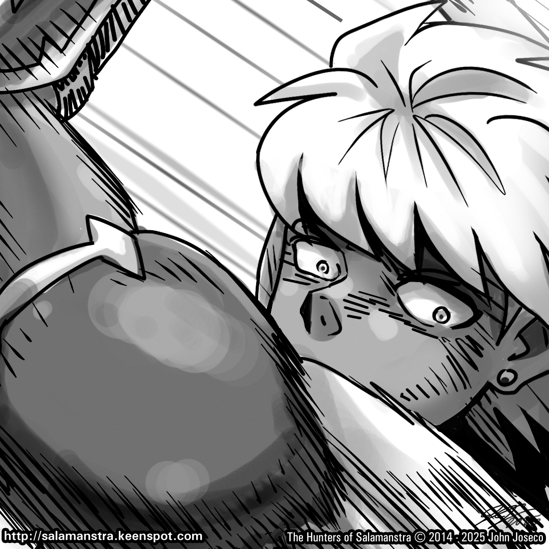 The Hunters of Salamanstra: Chapter 35 Page 23 - salamanstra.keenspot.com/d/20250514.html "You call yourself a king?" You can support us by joining our Patreon and spreading the word! Links are on our website! Thank you and Happy Hunting! #WebComic #WebComics #Salamanstra