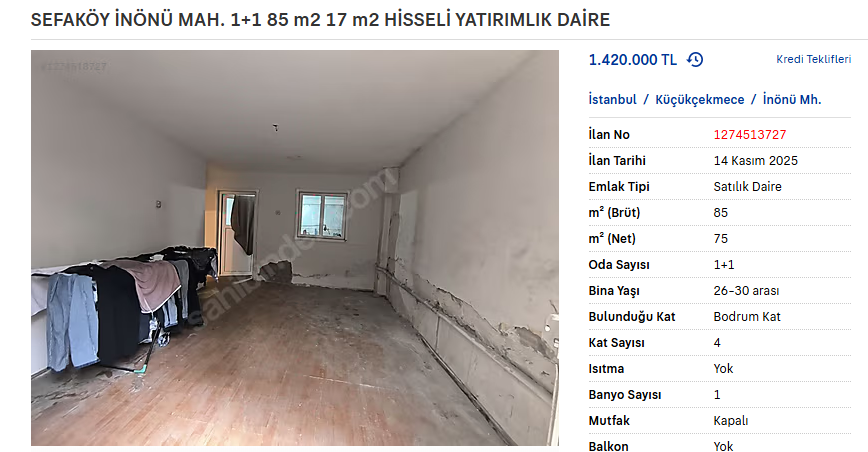 Şu ilanı açarken utanmanız gerekirdi