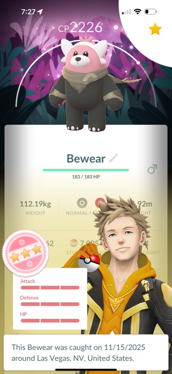 Nice way to start the day from the hotel room 🐻✨

#PokemonGo #GOWildArea