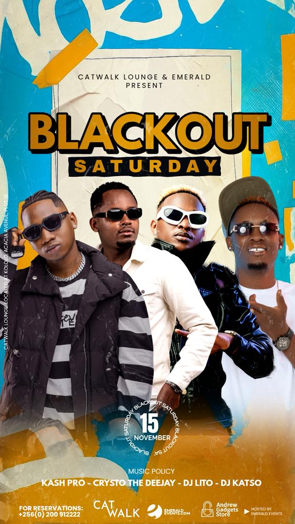 Blackout Saturdays doesn’t slow down,  we reload  and run it back harder with <a href="/djay_katso/">djaykatso •𝗧𝗵𝗲 𝗔𝘀𝘀𝗮𝘀𝘀ï𝗻</a> on decks.🔥

📍Catwalk Lounge is the place to be 

#Realdeejays | #BlackOutSaturdays