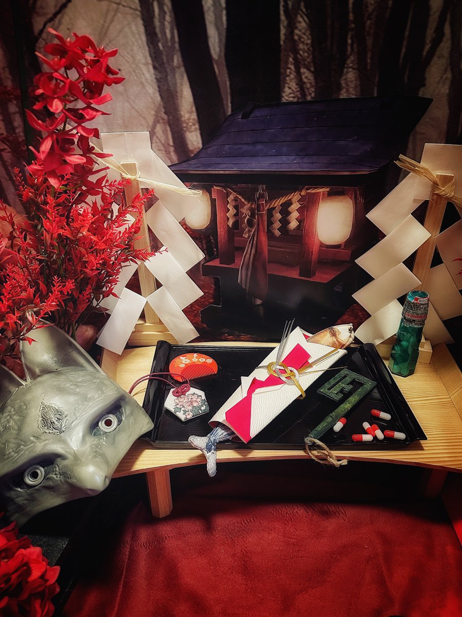 英孝ちゃんのサイレントヒルf視聴しながらネコチャンのお薬カプセル詰め詰め。うちのひにゃ子は寝んね中。