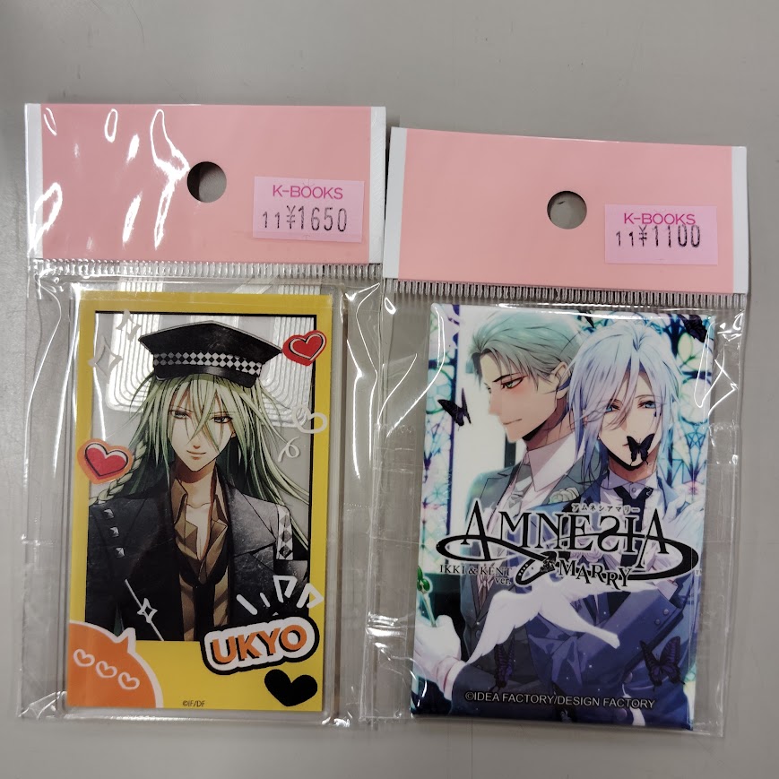 入荷情報】 「AMNESIA」アクリルカードや缶バッジなど入荷！ #AMNESIA