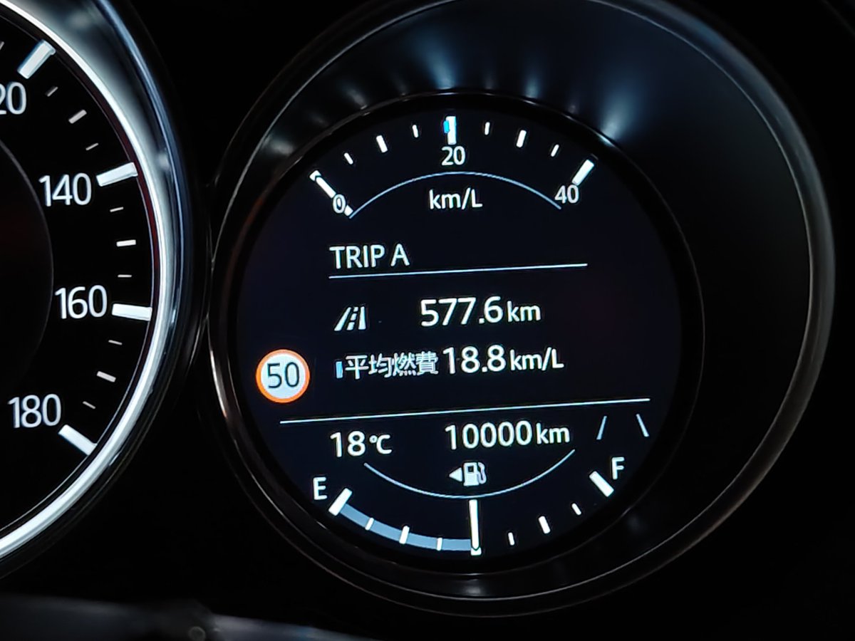 自分のMAZDA6スポアピ、 ついにオド1万Kmに到達。