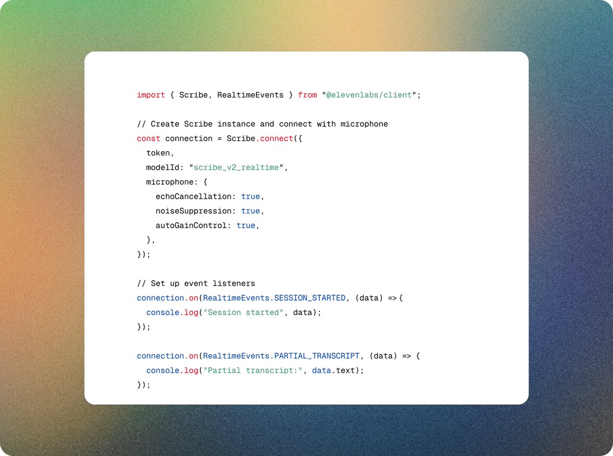 lazukars's tweet image. 4. The API is stupidly simple

Three lines of code. That&apos;s it. Stream audio in, get perfect text out.

They built it for developers who hate complexity.