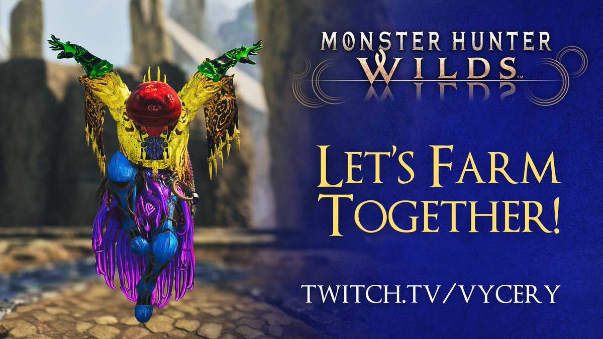 #MHWilds LET'S FARM TOGETHER!                
Open Lobby! Playing with YOU!                  
Everyone is welcome to join the lobby! 🩶 
twitch.tv/vycery 
twitch.tv/vycery 
twitch.tv/vycery
