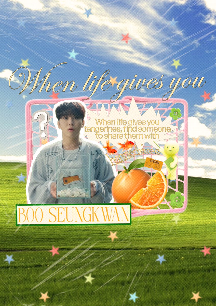 hanniechives's tweet image. When life gives you 🍊

#SEVENTEEN #승관
