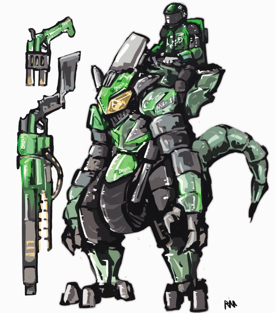 Grimm00201's tweet image. Gojek:Battle Mode

#robotart #gojek #drawing #rodot #oc