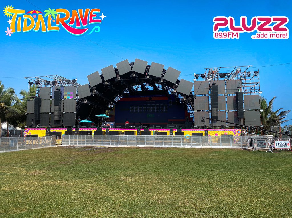 PLUZZFM's tweet image. The stage at TIDAL RAVE 2025!

#AddMore
#AccrasMusicLeader