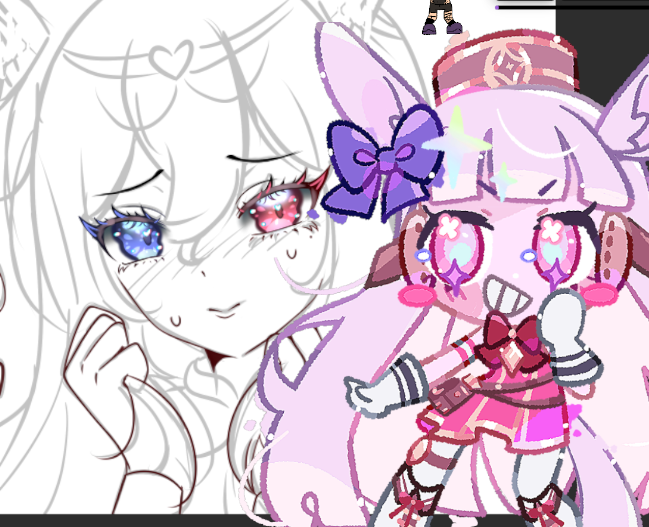 ART STRIMMMM IN AN HOUR ON 🟣
Doing some smol bday art for @/Kitten_OWO ✨