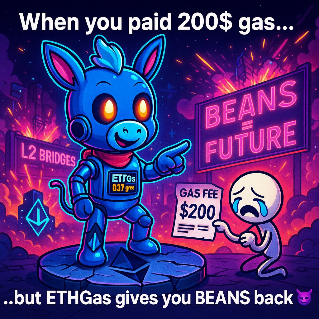 Mhdirostmifx's tweet image. First time I paid $200 in gas 😭  
Now ETHGas gives me BEANS back ⛽🔥  
join now = ethgas.com/community/gas-…
@ETHGasOfficial  #Web3Community #ETH