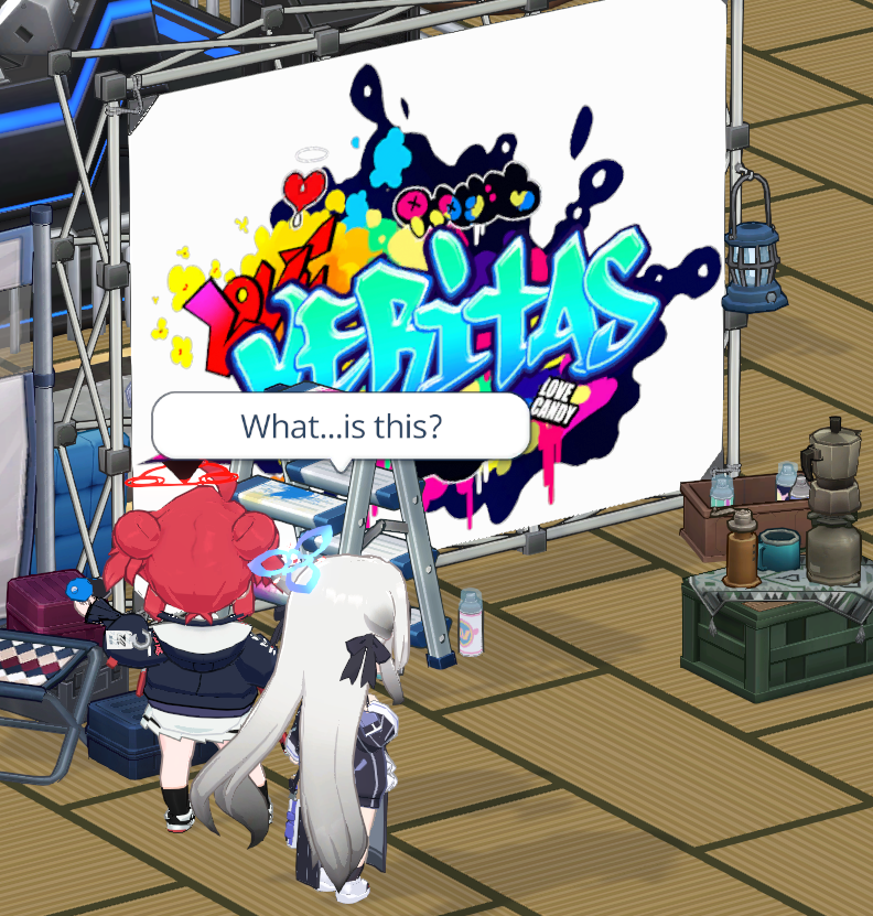 Maki giving Kokona a taste of modern arts (she doesn't get it😔)