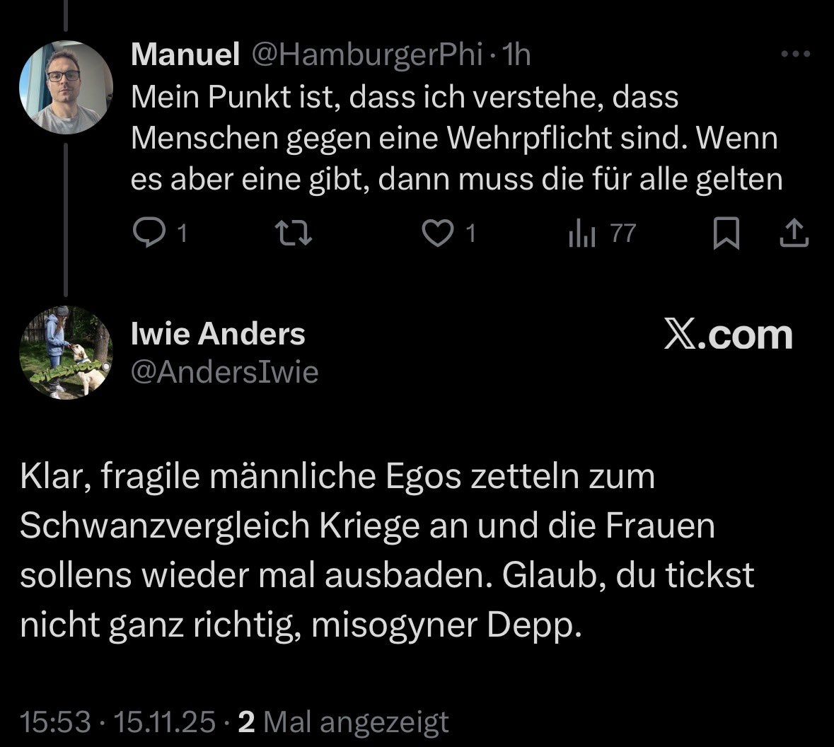 Niedlich. Und vorsichtshalber gleich blocken, weil könnte ja Gegebwind für dieses „Argument“ geben. Leg‘ dich wieder hin 🤡🤡🤡