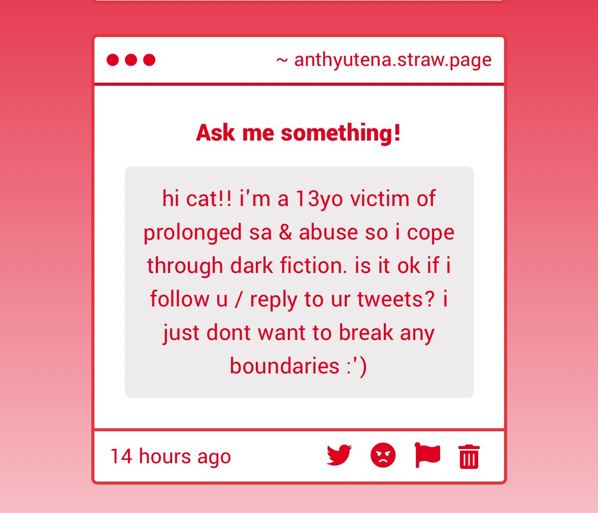 dollshojo's tweet image. anyone can follow my account, but i hope you are careful and i would advise you to stay away from “profiction” or even “anti” spaces, there are a lot of dangerous people on here!