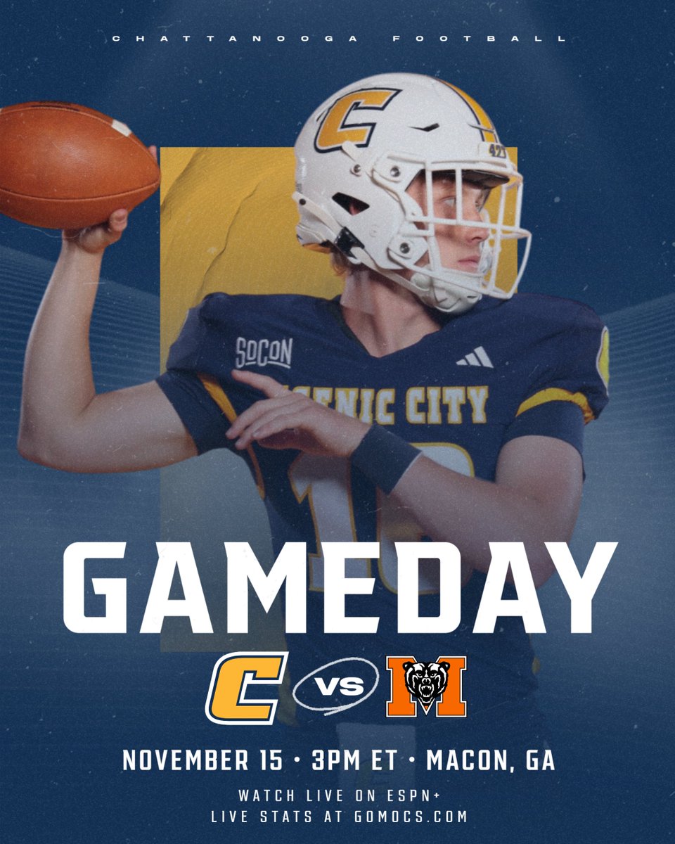 GoMocsFB's tweet image. Headed South 👇

🆚 #8 Mercer
⏰ 3 p.m. (ET)
📍 Macon, Ga.
🖥️ Watch on ESPN+
📊 Live stats on GoMocs.com

#GoMocs