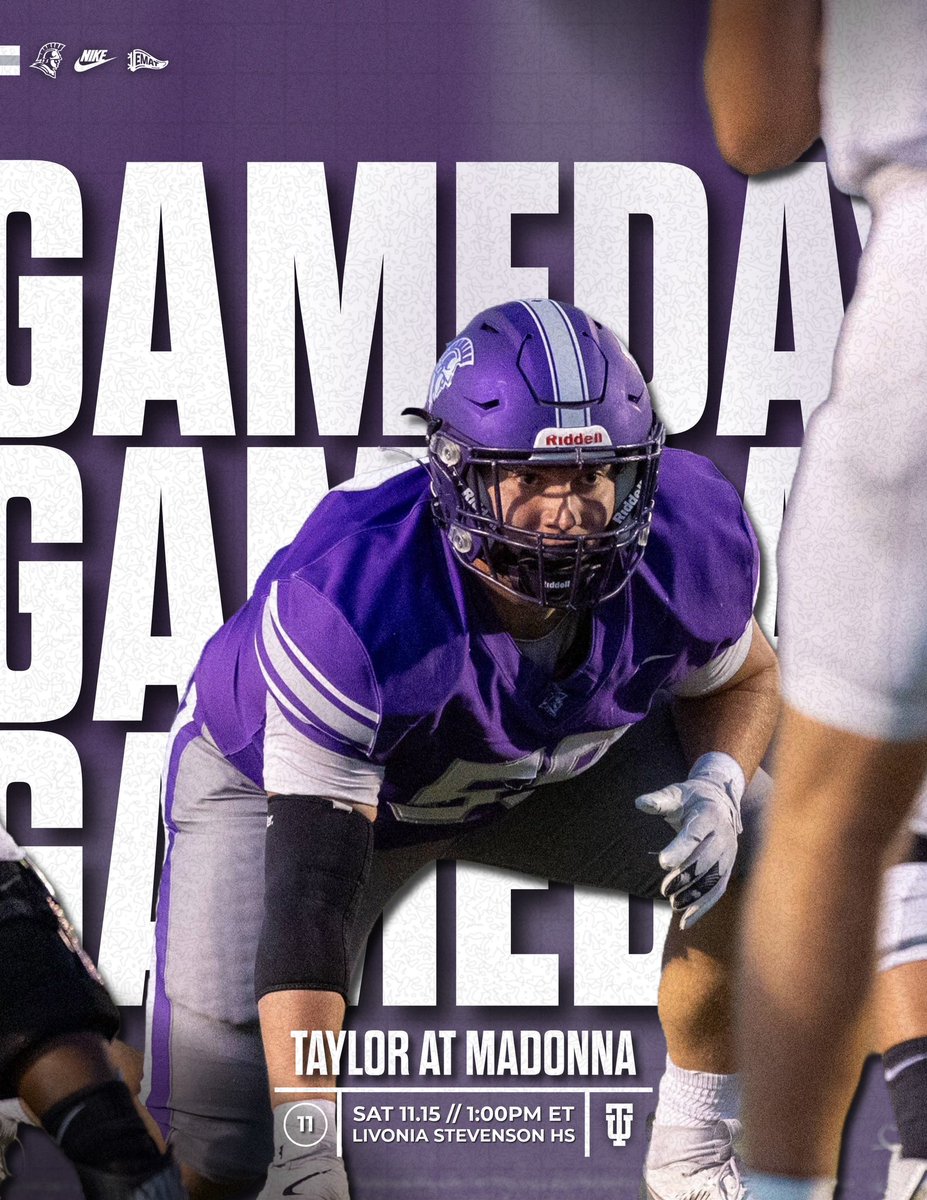 Last ride.

🆚: Madonna
📍: Livonia, MI
⏰: 1:00 PM ET
📺: YouTube.com/@MUCrusaders

#EMAT | @NAIAFBall