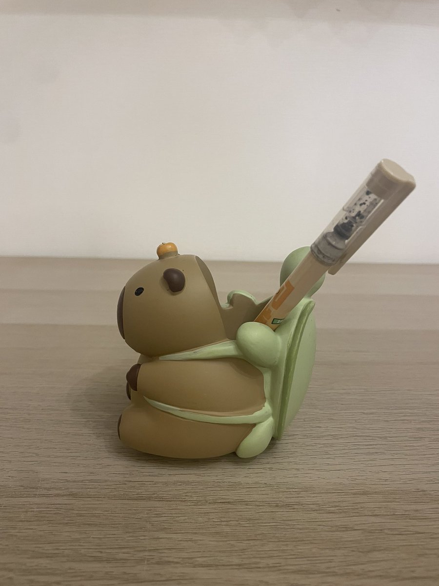ショップカピバラかぴばらは、とっても楽しいカピバラグッズショップ🥰少し、商品紹介します。
こちらはレジンペン立て。カメ背負って〜🐢ペン背負って〜🖋️綿棒入れにもどうぞっ😚
#カピバラ
#capybara
#水豚
#カピパラダイス