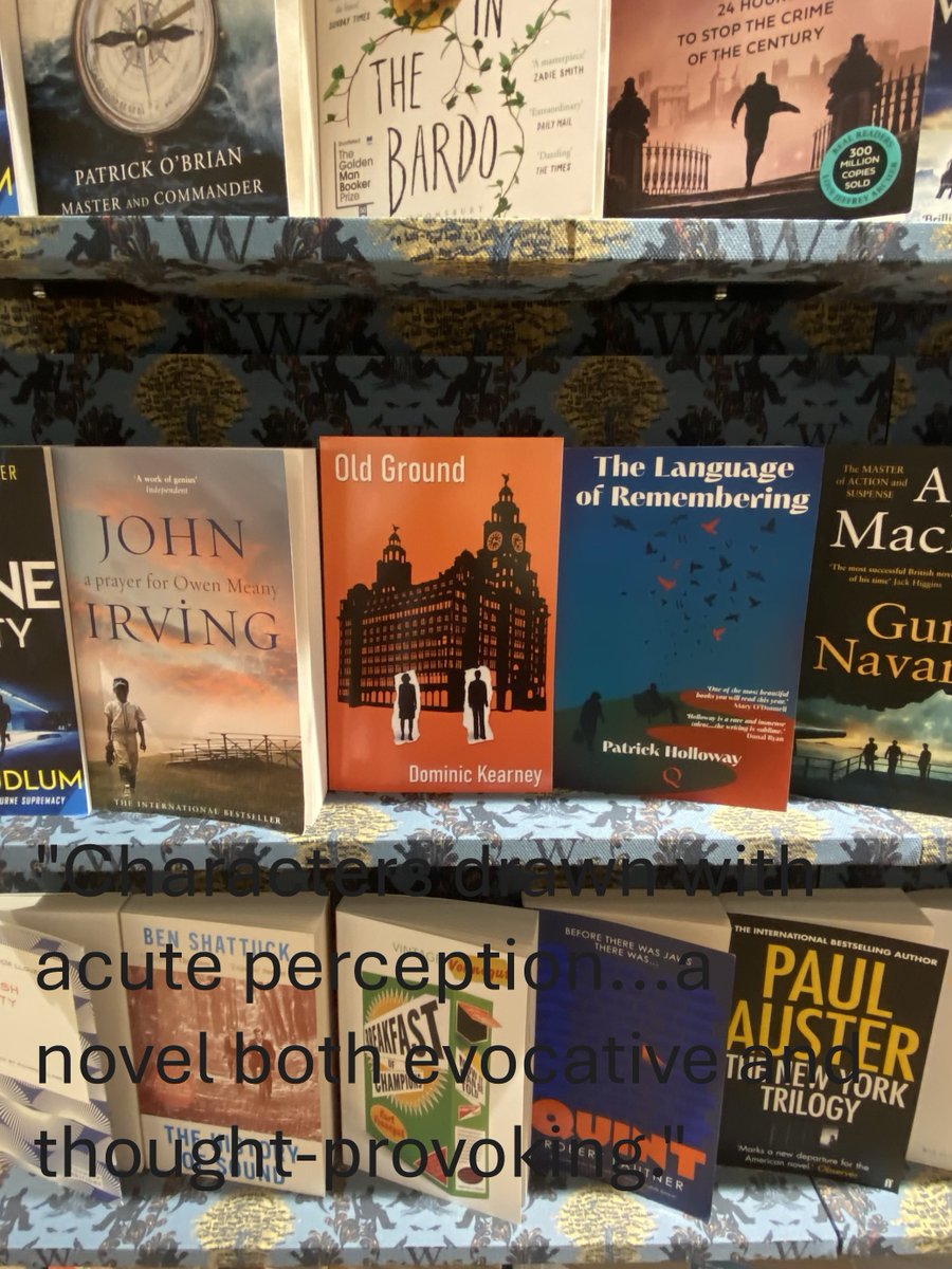 Old Ground, my latest novel. Available now from <a href="/Waterstones/">Waterstones</a>, <a href="/WFoyleside/">WaterstonesFoyleside</a>, and Amazon.
“Written with rich detail that transports the reader to the streets of Liverpool and into the quiet depths of regret for what might have been. Highly recommended.”