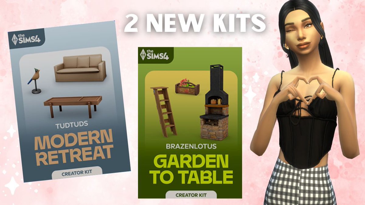 Besties please give this a watch, like &amp; share! I review the 2 new kits 😍 <a href="/TheSims/">The Sims</a> #TheSims #ShowUsYourSims 

youtu.be/AlA5LxzpnkA