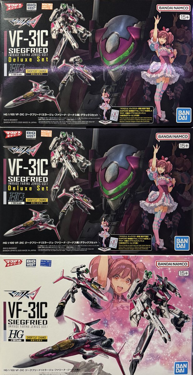 HG 1/100 VF-31C ジークフリード(ミラージュ・ファリーナ・ジーナス機