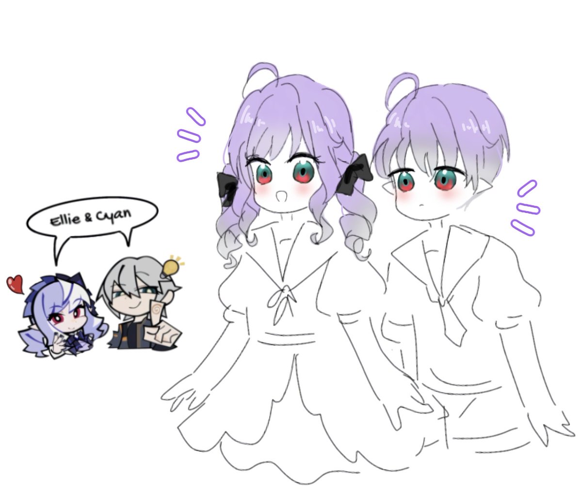 Vivian様❣️専用ページ Wise x Vivian children (twins) 💜 #ZenlessZoneZero #ゼンレスゾーン