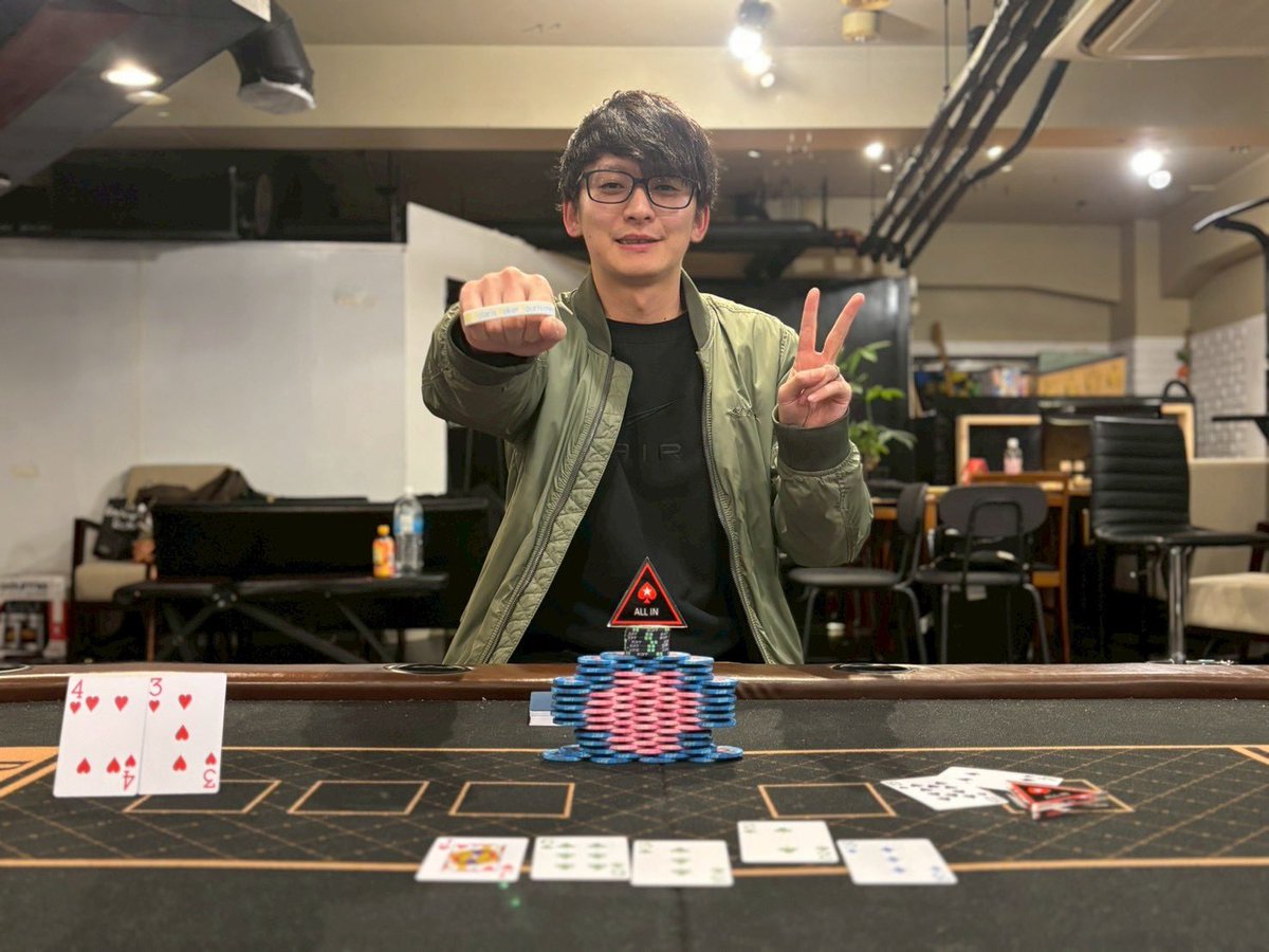 【Champion HeadsUp 決着🏆】

TagTeamを見事優勝した、
全日本クレイジーパイナップル協会
のお二人によるヘッズアップ

勝利したのは...

かわかみ　さん🏆

Championship参加権利獲得です👏

#PPT #PPT歴代優勝者