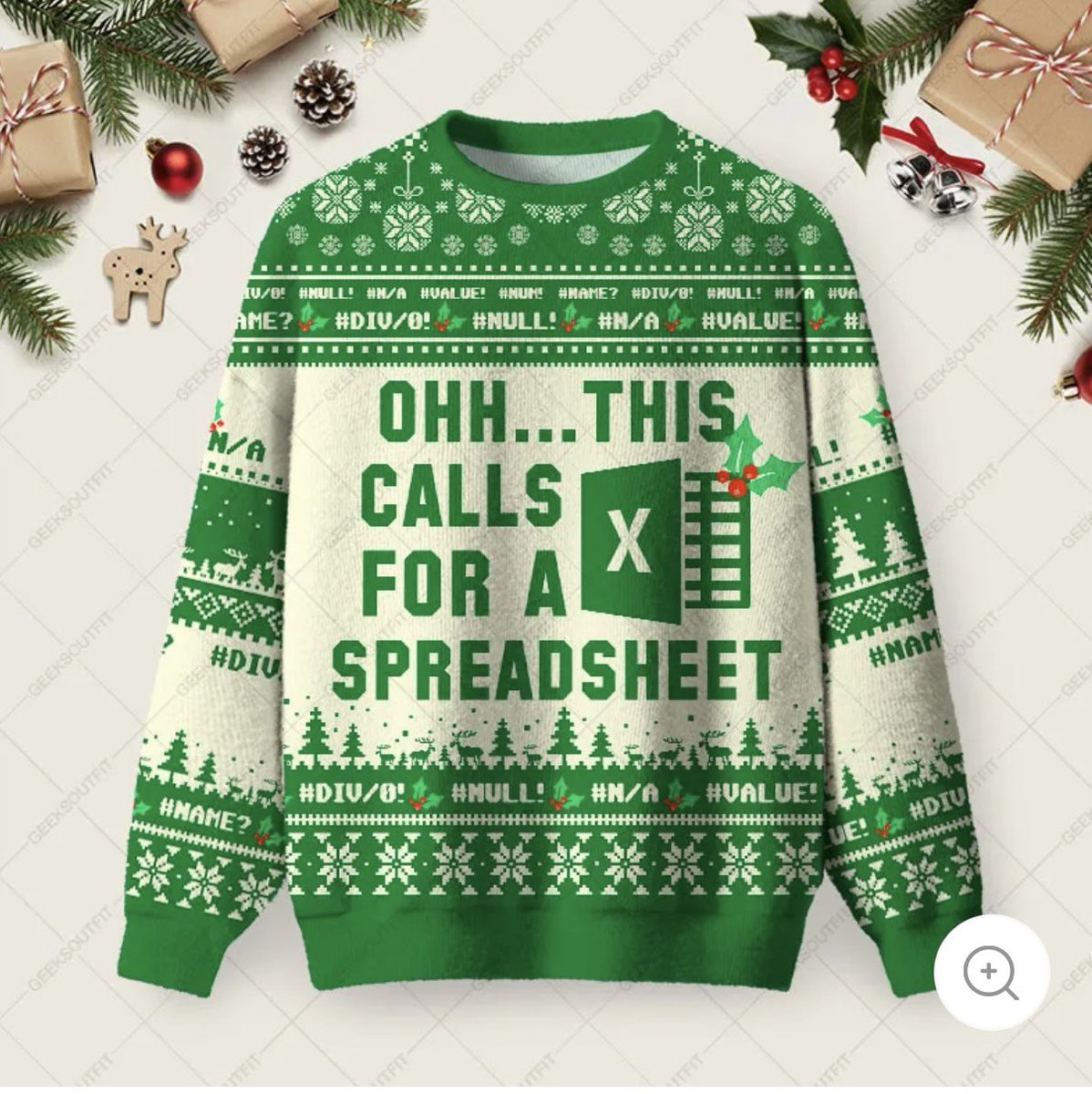The official <a href="/ByJayMorrison/">Jay Morrison</a> Christmas Sweatshirt. <a href="/pauldehnerjr/">Paul Dehner Jr.</a> I think I can make this happen as long as Jay wears it to a live show! 
😂