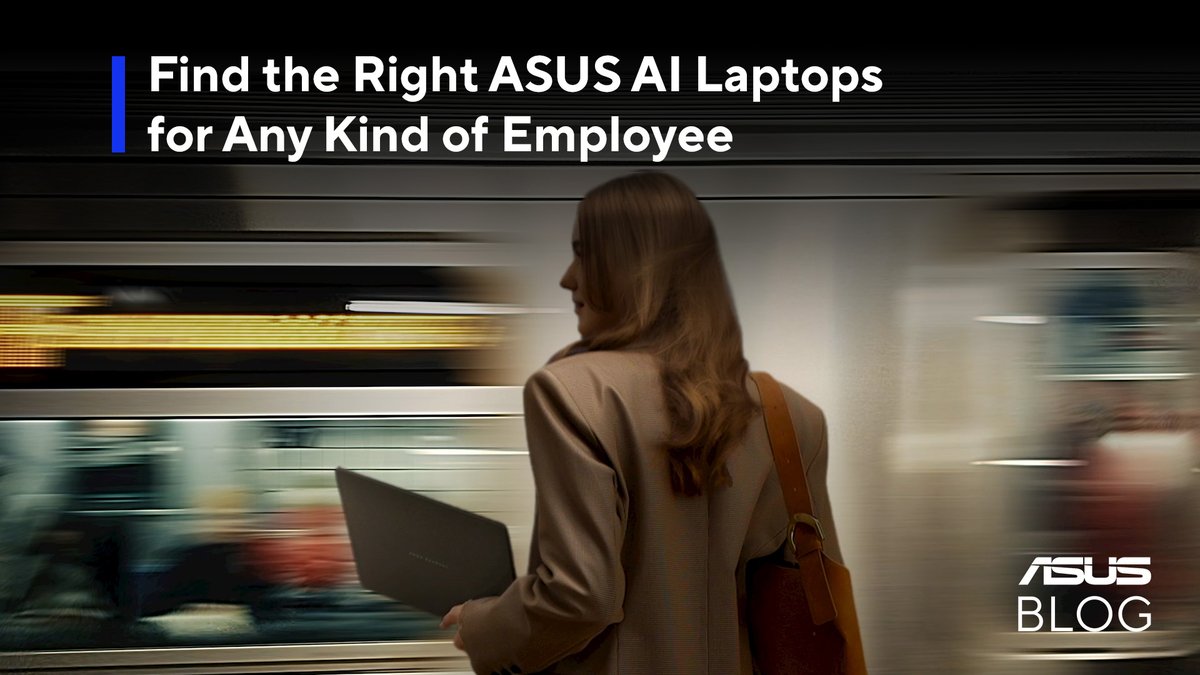 ASUS's tweet image. A one-size-fits-all approach to workplace technology no longer delivers the best results. Click the link below to find out how to choose the right tech for different employee profiles!
asus.click/25-31-sb-x_feed

#ASUSBlog
#productivitytips #worklaptop #ailaptop #aipc